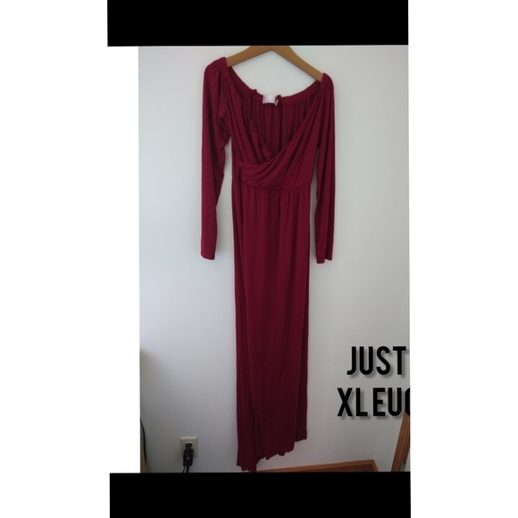 Just VH Maternity XL Maroon Dress - Picture 1 of 1